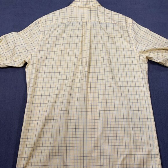 L.L.Bean Mens Yellow Button-Down Shirt L T Wrinkle-Resistant Slightly Fitted - Picture 3 of 12